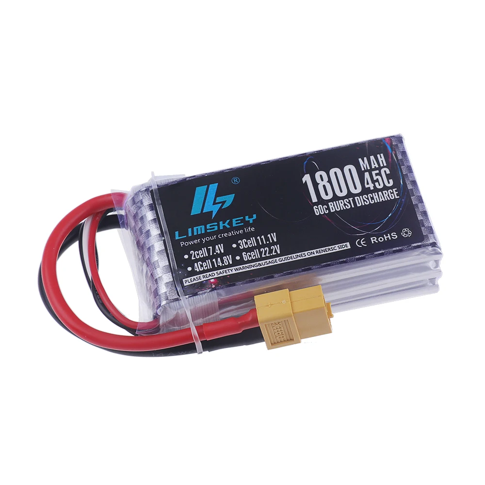 2S 3S 4S 6S Lipo Battery 7.4V  - огляд і ціна 4S Lipo Battery 14.8V 6000Mah