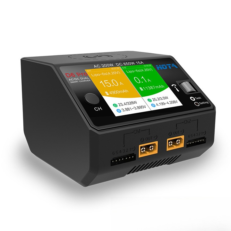 HOTA D6 Pro 650W 200W Dual Pow - огляд і ціна Hota D6 Pro Dual Lipo Charger
