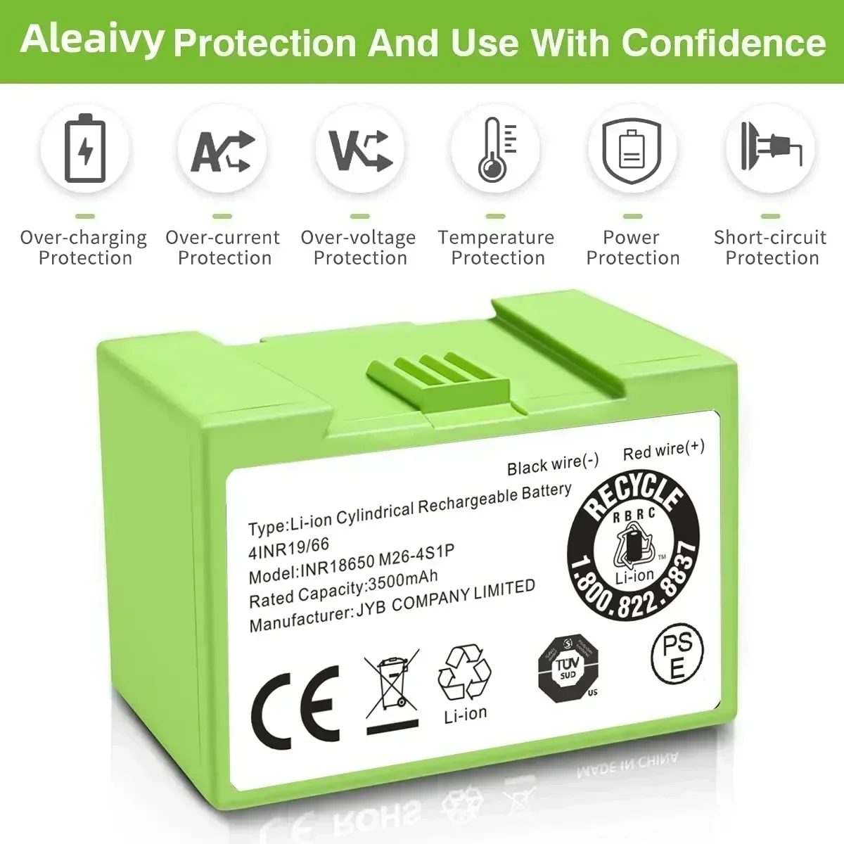 5000mAh I7 Battery Replacement - огляд і ціна 4S Lipo Battery 14.8V 6000Mah