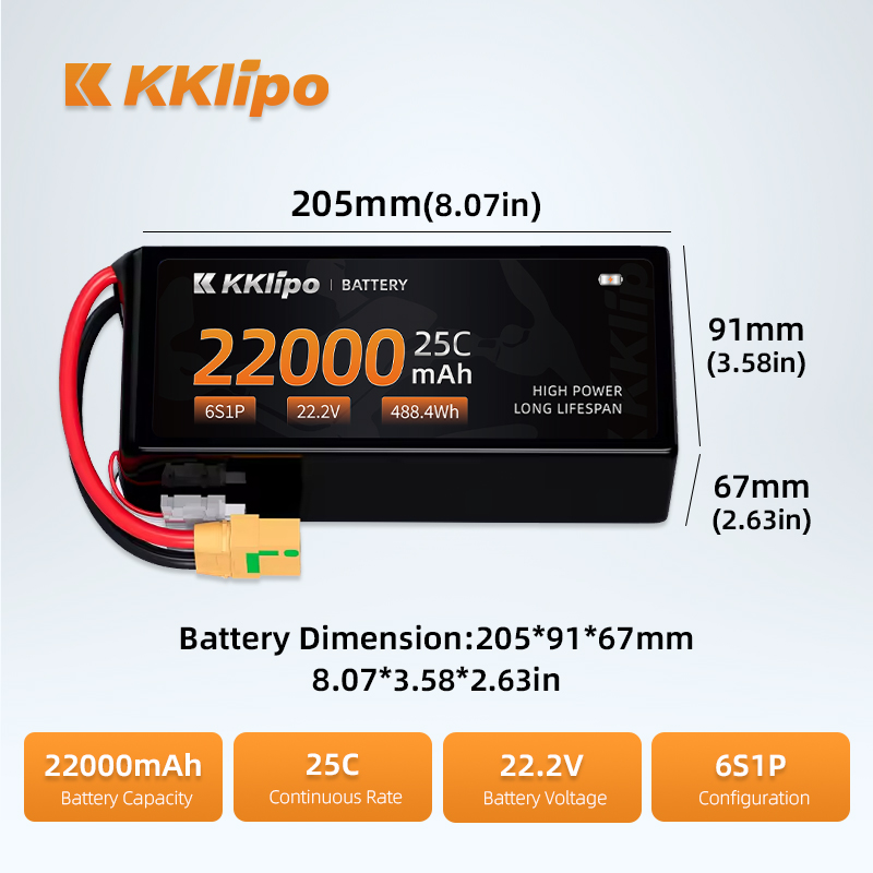 Manufacturing Production High  - огляд і ціна Tattu 6S 22000Mah Lipo Battery