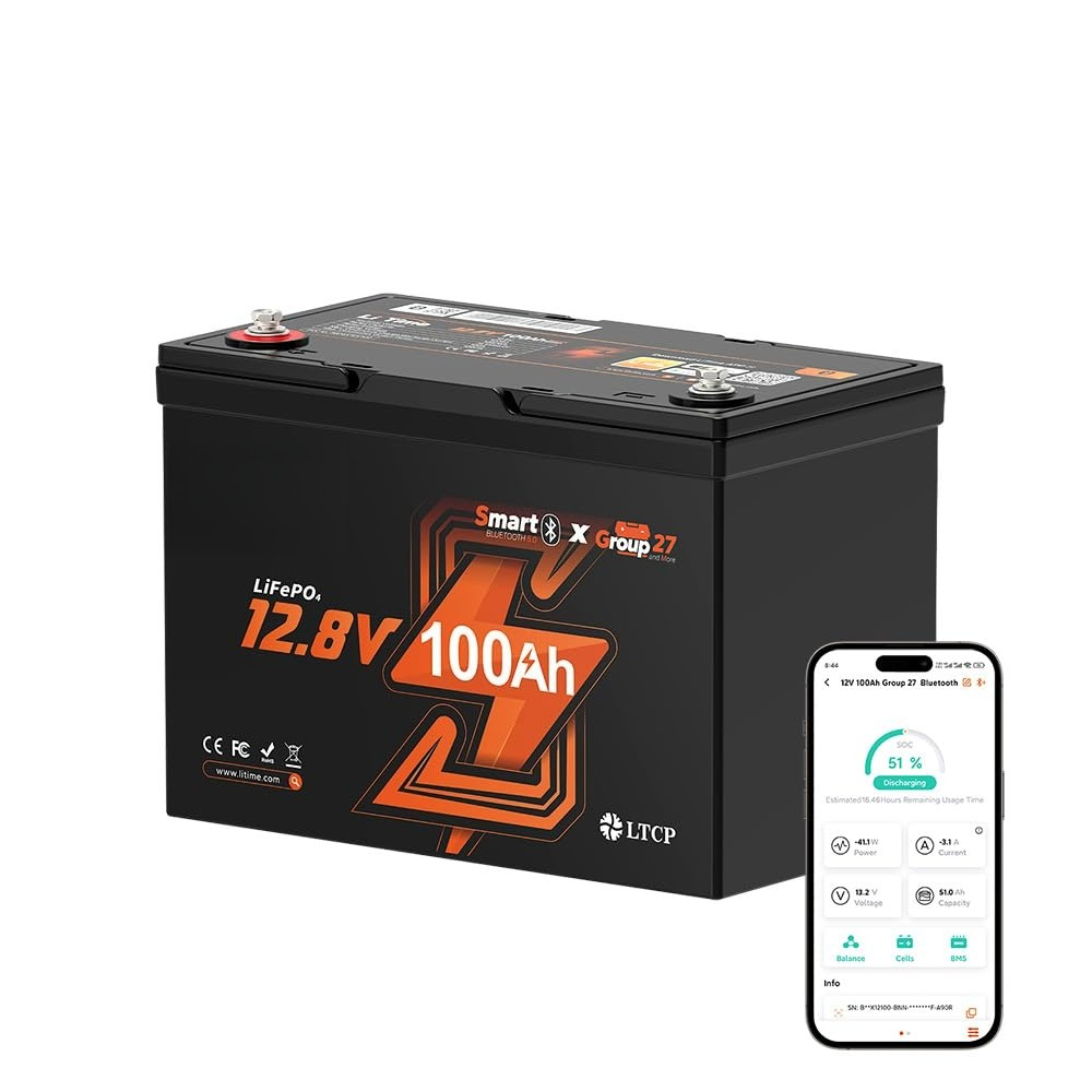 12V 100Ah LiFePO4 Battery, Gro - огляд і ціна Lifepo4 12V 100Ah Bms Bluetooth