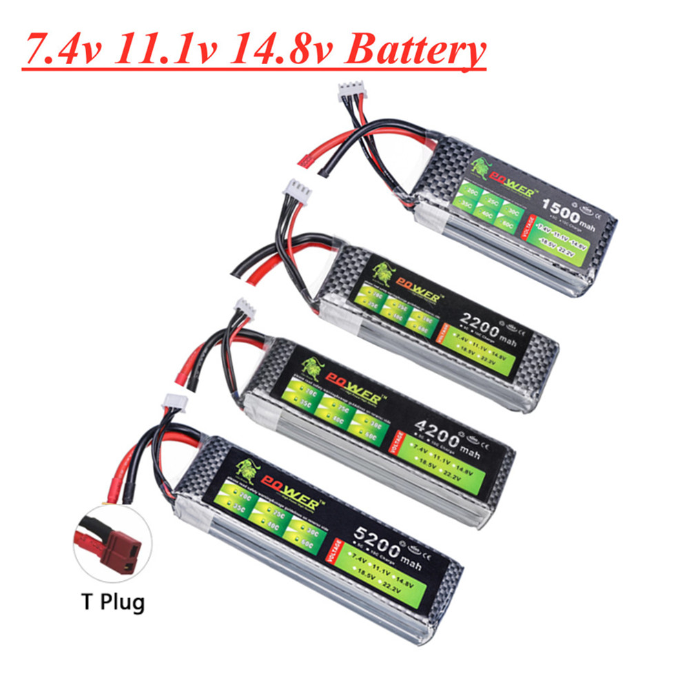 Lipo Battery 2S 3S 4S 1500mah  - огляд і ціна 4S Lipo Battery 14.8V 6000Mah