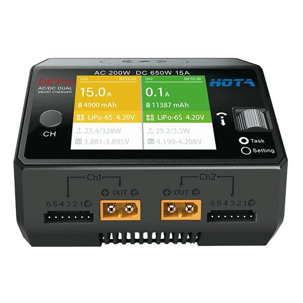 HOTA D6 Pro Dual Channel Smart - огляд і ціна Hota D6 Pro Dual Lipo Charger