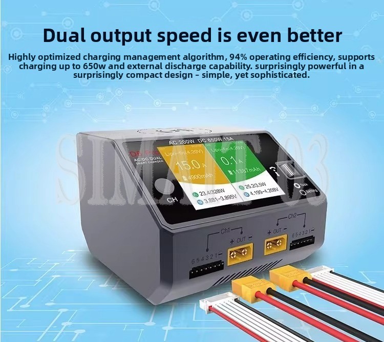HOTA D6 Pro Smart Balance Char - огляд і ціна Hota D6 Pro Dual Lipo Charger