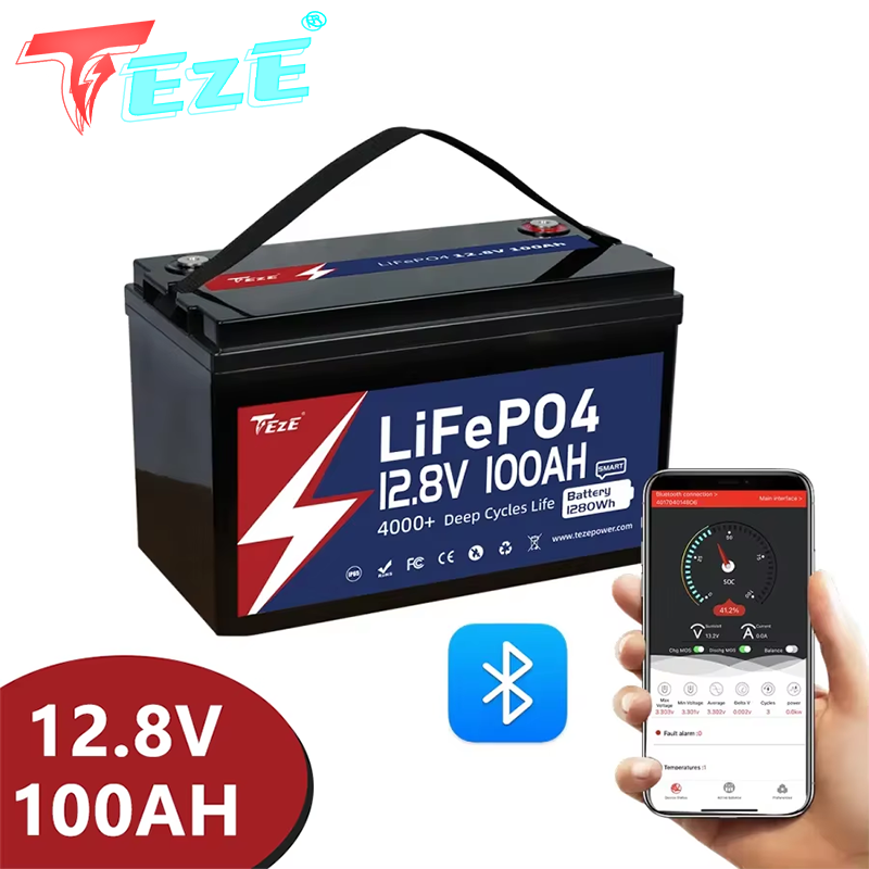 8000 Cycle 12V 24V Lifepo4 Bat - огляд і ціна Lifepo4 12V 100Ah Bms Bluetooth