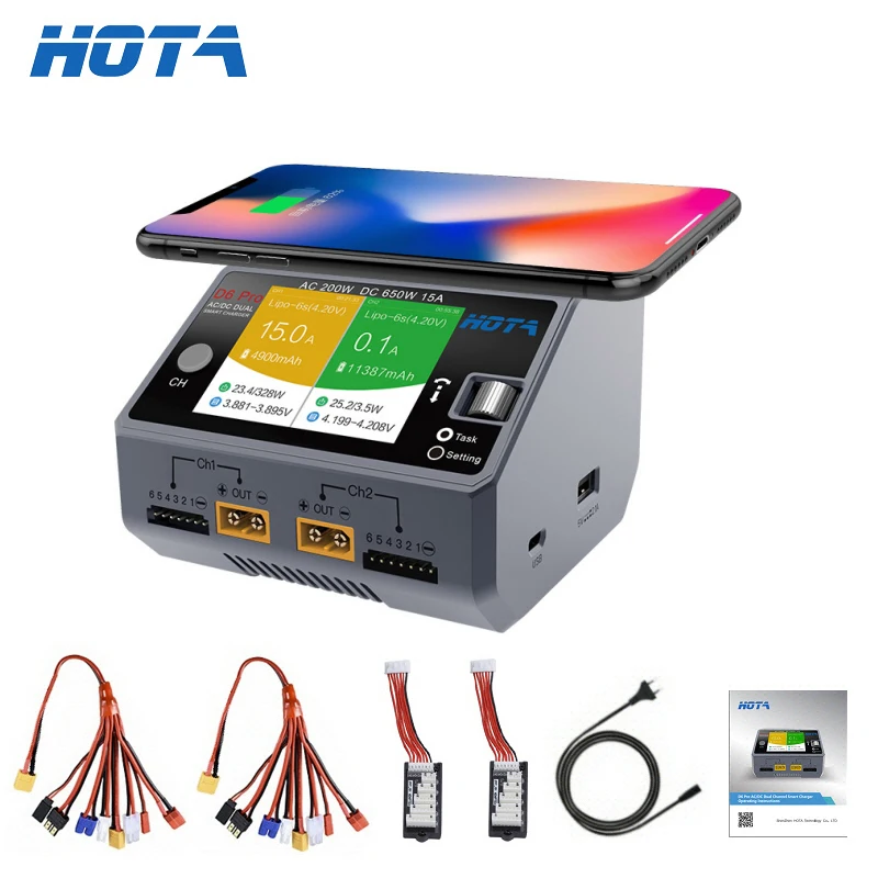 Hota D6 Dual/Pro Smart Charger - огляд і ціна Hota D6 Pro Dual Lipo Charger