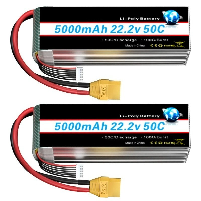 New 5000/6000mah 22.2V Lipo Ba - огляд і ціна 6S Lipo Battery 22.2V 5000Mah