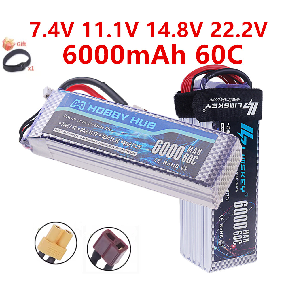 2S 3S 4S 6S 7.4V 11.1V 14.8V 2 - огляд і ціна 4S Lipo Battery 14.8V 6000Mah