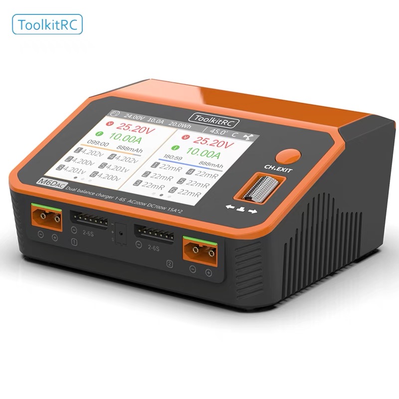 ToolkitRC M6DAC 350W X 2 USB-C - огляд і ціна Toolkitrc M6Dac Smart Charger