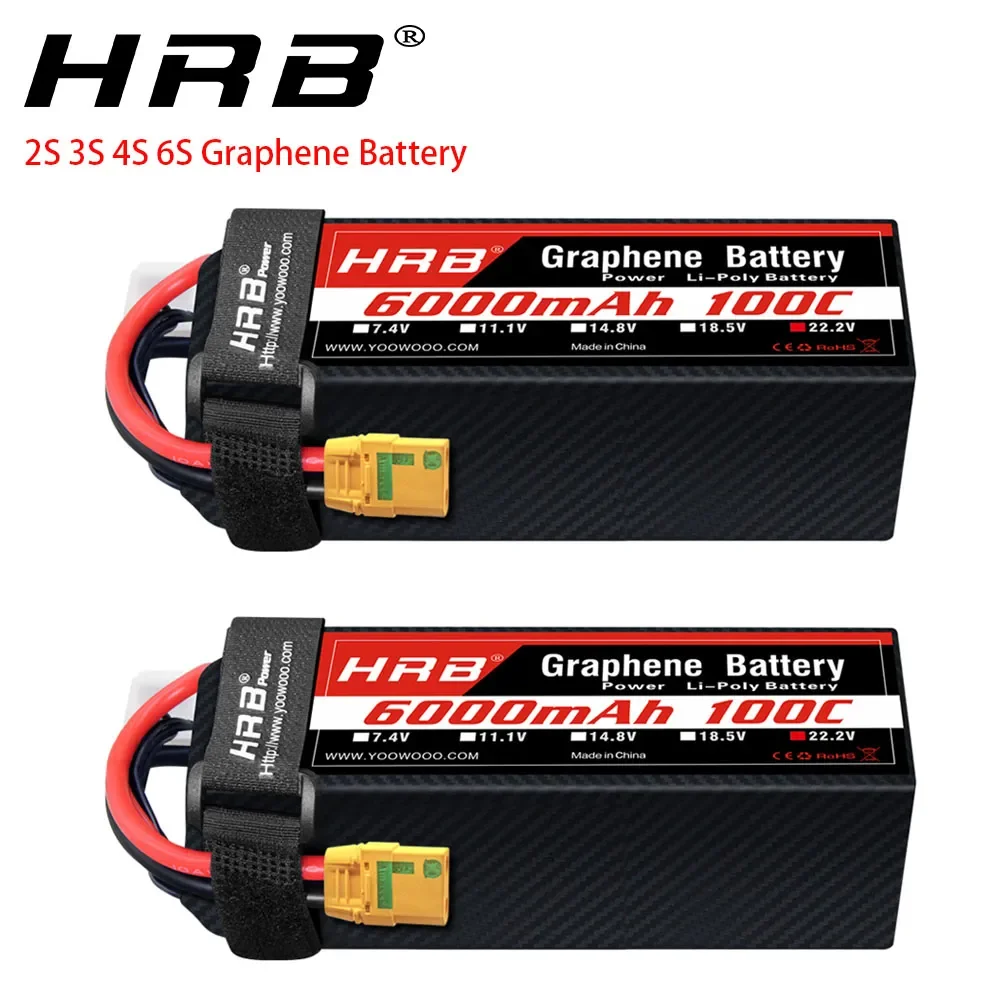 2PC  Graphene Battery 2S 3S 4S - огляд і ціна 6S Lipo Battery 22.2V 5000Mah