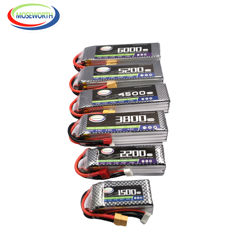 2S 3S 4S 6S RC LiPo Battery 7. - огляд і ціна 4S Lipo Battery 14.8V 6000Mah