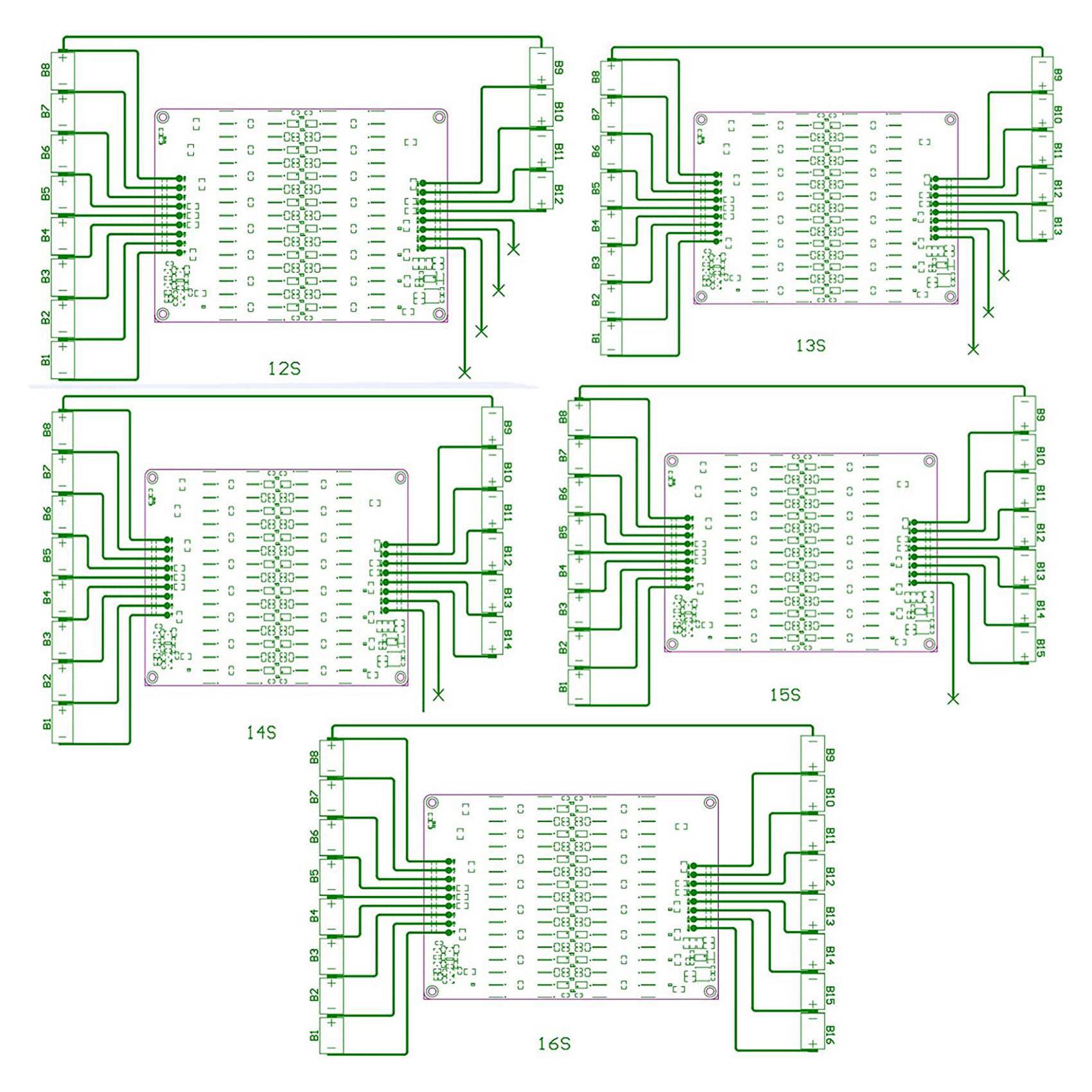 ABZZ-2X 12S 13S 14S 15S 16S Ac - огляд і ціна 12S Lipo Battery Balancing Board