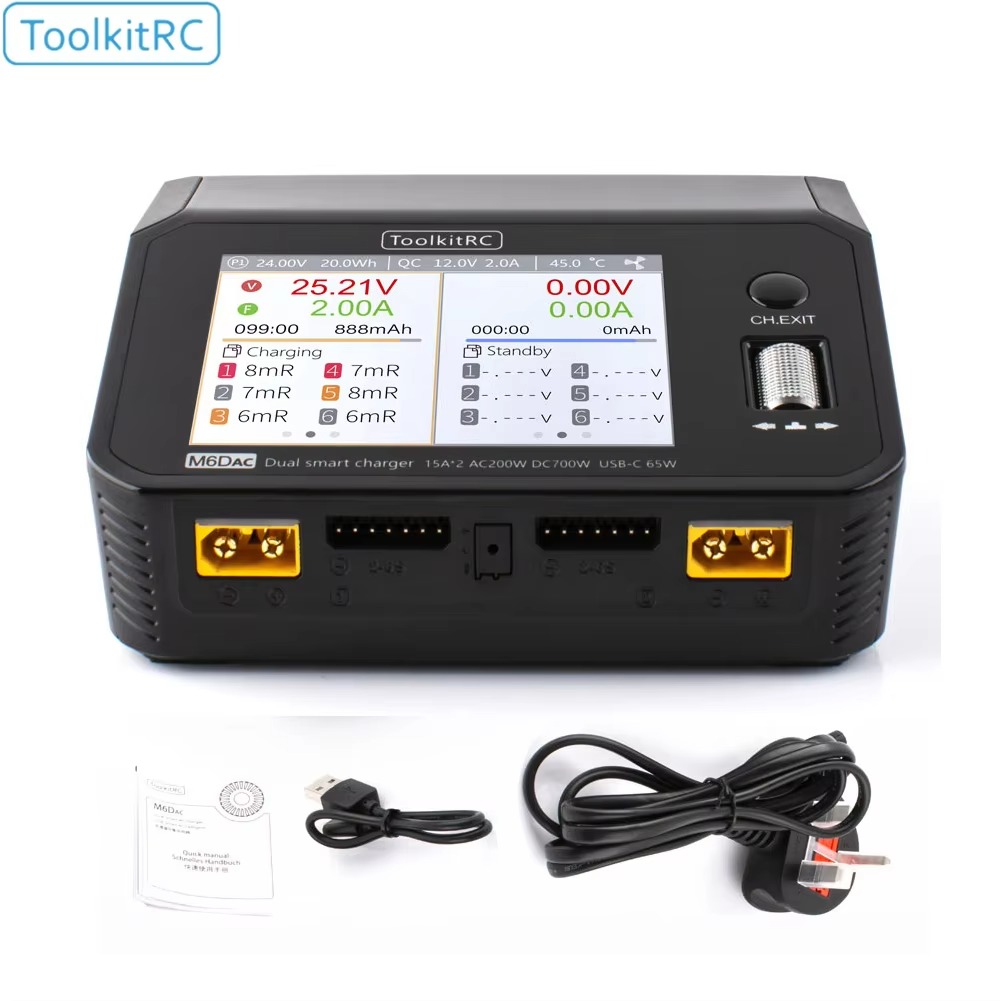 SmCpToolkitRC M6DAC Dual Chann - огляд і ціна Toolkitrc M6Dac Smart Charger