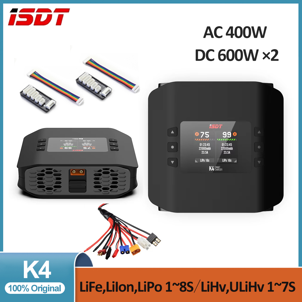 ISDT K4 1~8S Lithium Battery S - огляд і ціна Isdt K4 Dual Lipo Charger