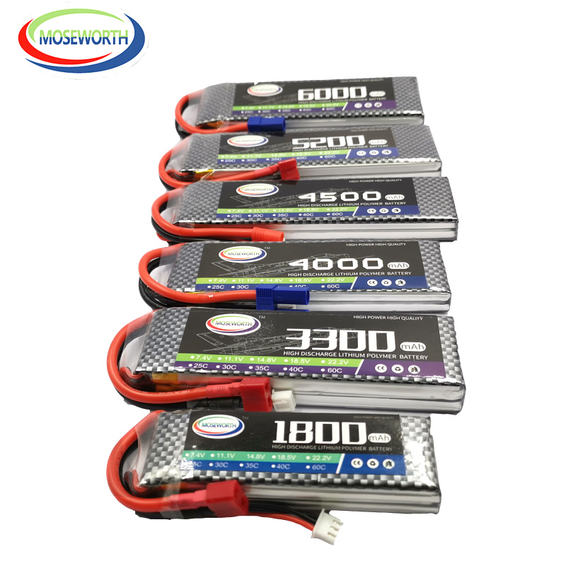 2S 3S 4S 6S 2200 4200 5200 600 - огляд і ціна 4S Lipo Battery 14.8V 6000Mah