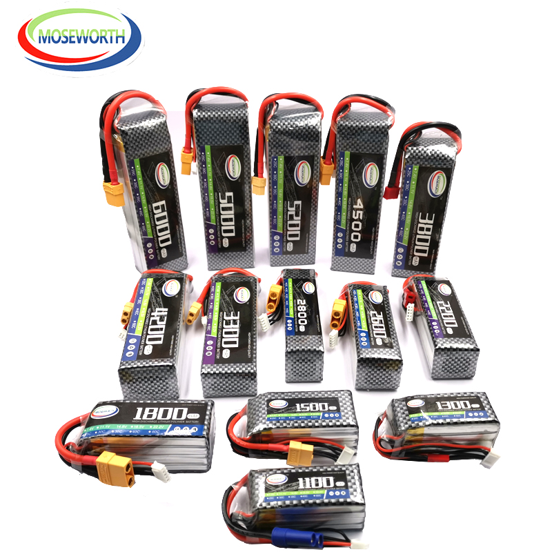 2S 3S 4S 6S 2200 4200 5200 600 - огляд і ціна 4S Lipo Battery 14.8V 6000Mah